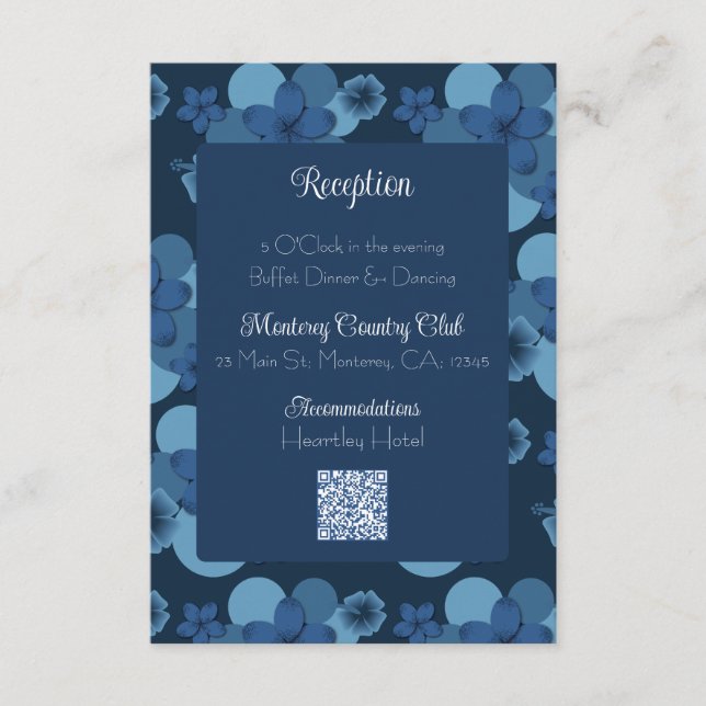 Alojamiento de la invitación a matrimonio para el  (Anverso)
