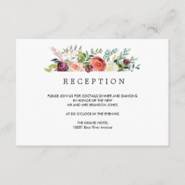 Alojamiento de recepción de BODA de otoño en el fl