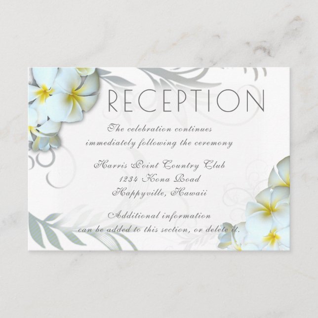 Alojamiento de recepción en Plumeria Flourish (Anverso)