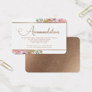 Alojamiento Rosa Vintage Insertar tarjeta