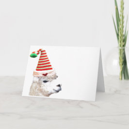 ALPACA con tarjeta de NAVIDADES GORRAS NAVIDADES