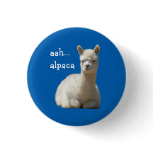Alpaca del botón de la alpaca aah
