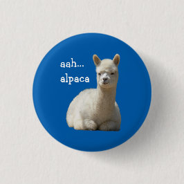 Alpaca del botón de la alpaca aah