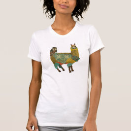 Alpaca del oro y camisa del búho del trullo