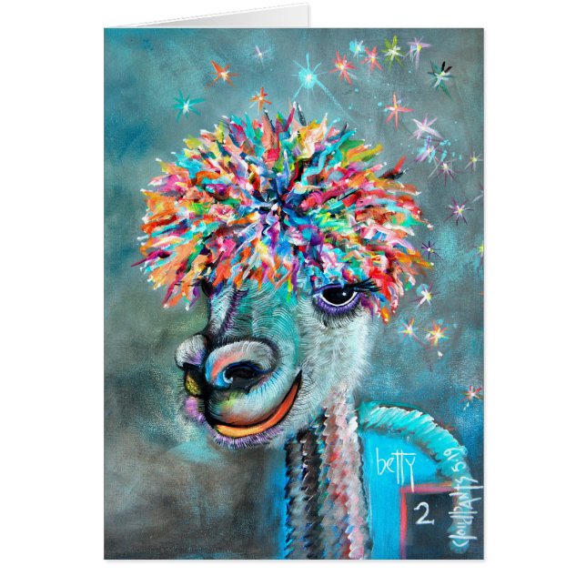Alpaca - Tarjeta Betty 2 r (Frente)