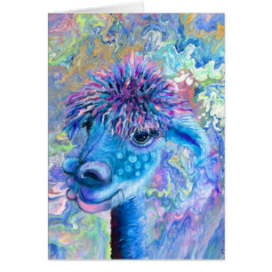 Alpaca - tarjeta de nota de Nora