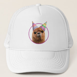 Alpaca vistiendo Gorras Fiestas