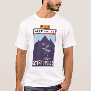 ALPE D'HUEZ 21 ESQUINAS a la camiseta del CIELO