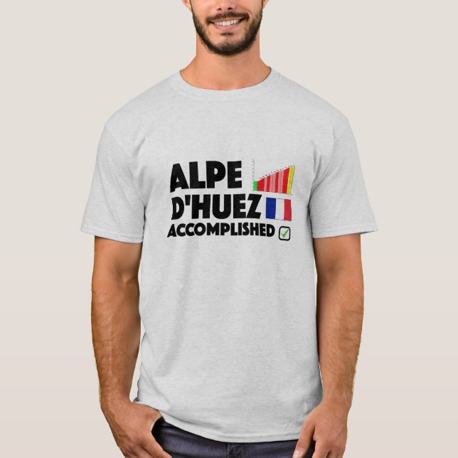Alpe d'Huez logró la camiseta de ciclo Francia (Anverso)