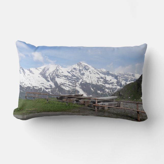 Alpes austriacos personalizado tirando almohada (Anverso)