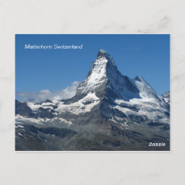 Alpes suizos de Matterhorn, postal de Zermatt