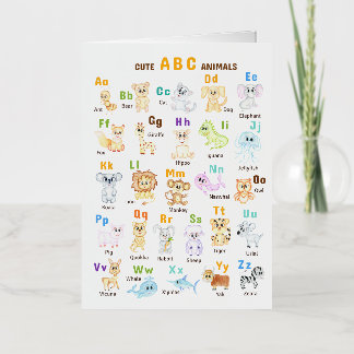 Alphabet Animal ABC Animales cutáneos