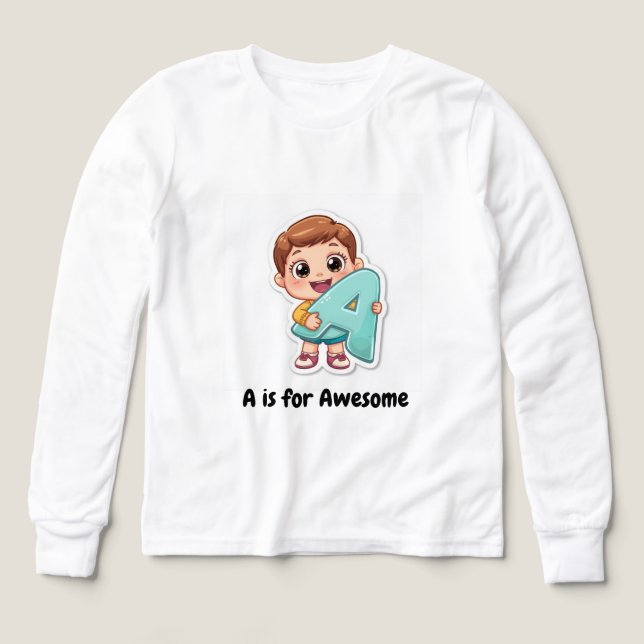 Alphabet Positive Kids Design – A is for Awesome (Diseño frontal)