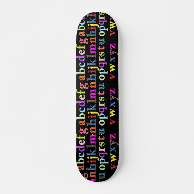 Alphabet Skateboard (Anverso )