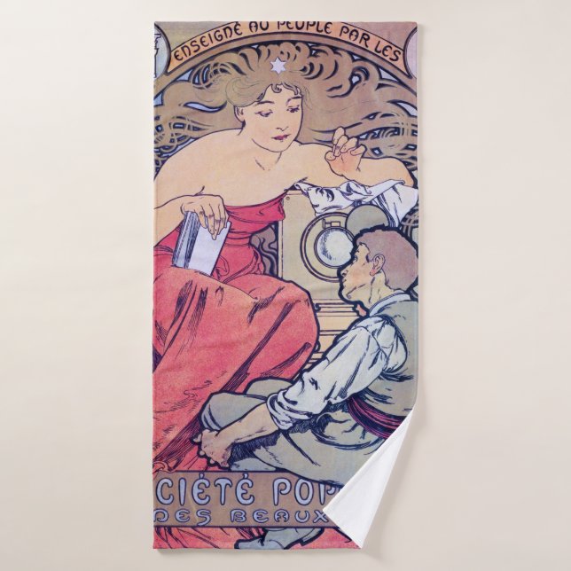 Alphonse Mucha (Toalla de baño)