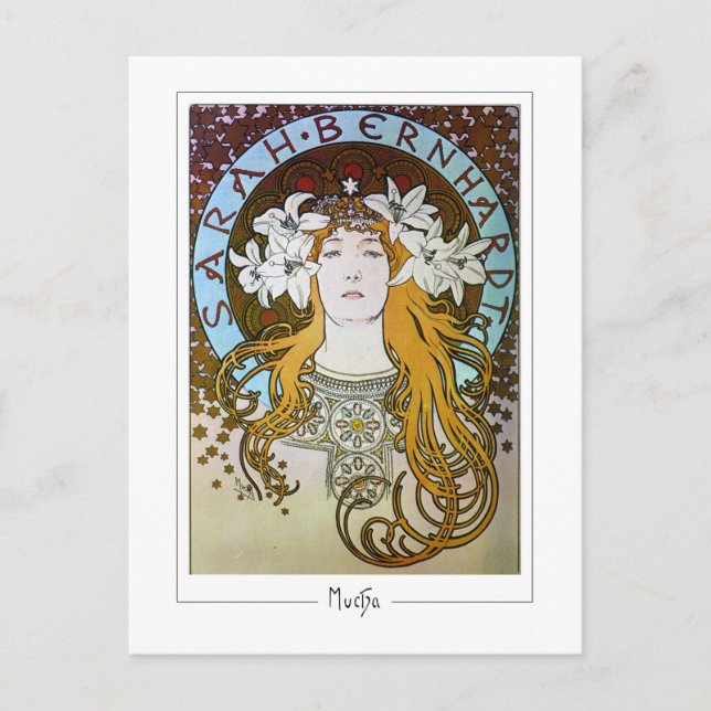 Alphonse Mucha #122 - Tarjeta postal de arte fino (Anverso)