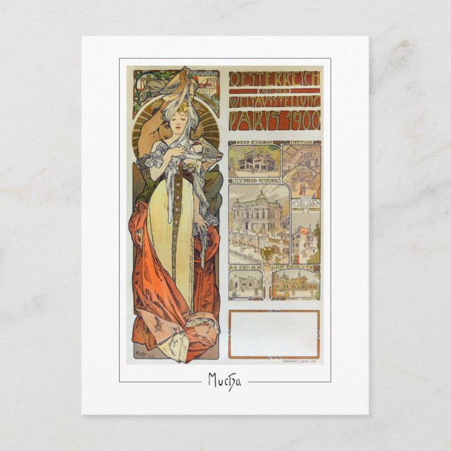 Alphonse Mucha #128 - Tarjeta postal de arte fino (Anverso)