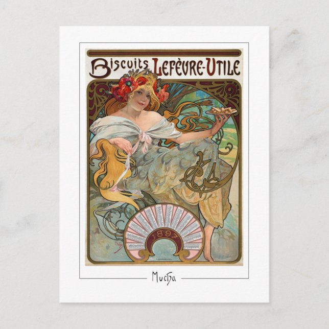 Alphonse Mucha # 129 - Tarjeta postal de arte fino (Anverso)