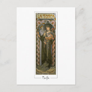 Alphonse Mucha #132 - Tarjeta postal de arte fino