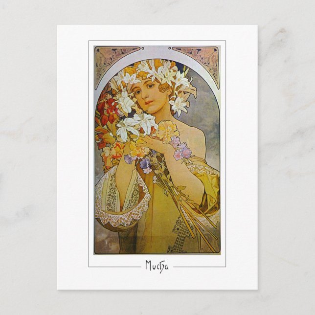 Alphonse Mucha #142 - Postales Bellas Artes (Anverso)