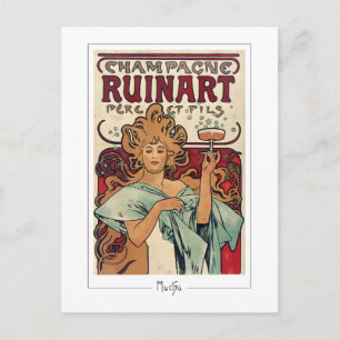 Alphonse Mucha #155 - Tarjeta postal de arte fino