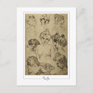 Alphonse Mucha #15 - Tarjeta postal de arte fino