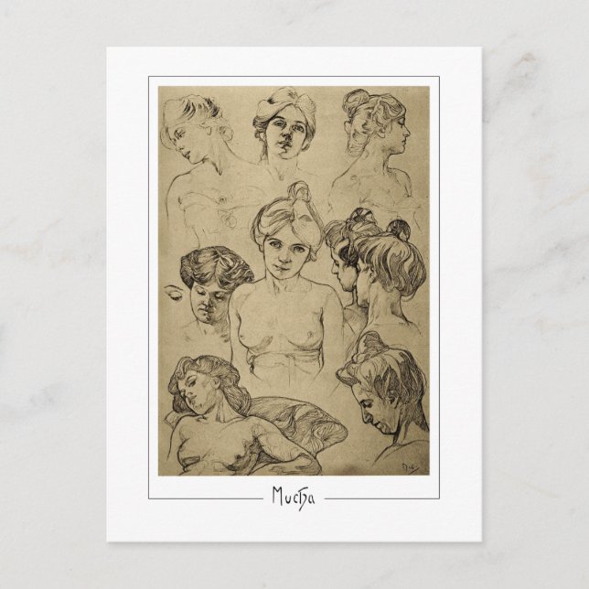 Alphonse Mucha #15 - Tarjeta postal de arte fino (Anverso)
