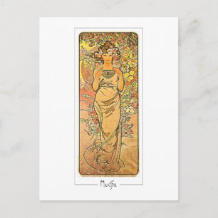 Alphonse Mucha #160 - Tarjeta postal de arte fino