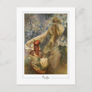 Alphonse Mucha #165 - Tarjeta postal de arte fino