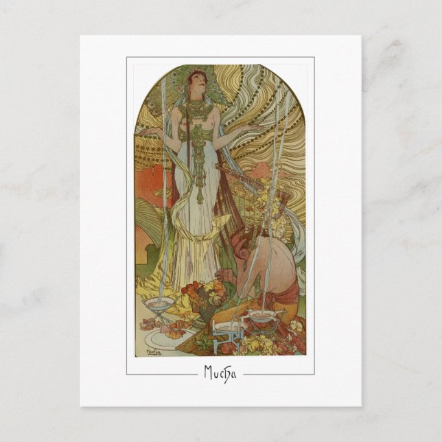 Alphonse Mucha #169 - Postales Bellas Artes (Anverso)