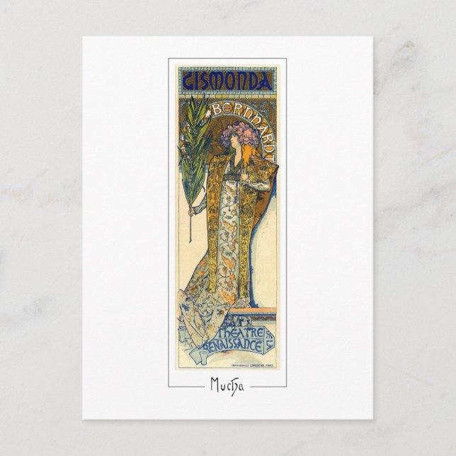 Alphonse Mucha #198 - Postales Bellas Artes (Anverso)