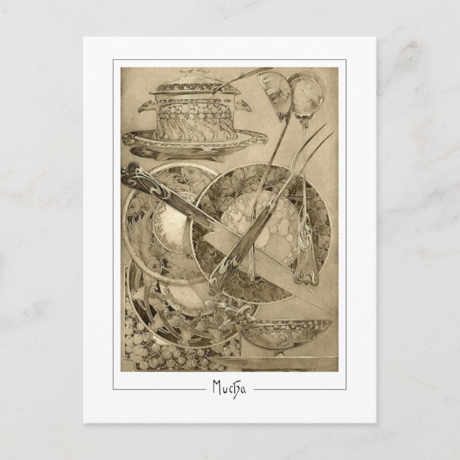 Alphonse Mucha #210 - Tarjeta postal de arte fino (Anverso)