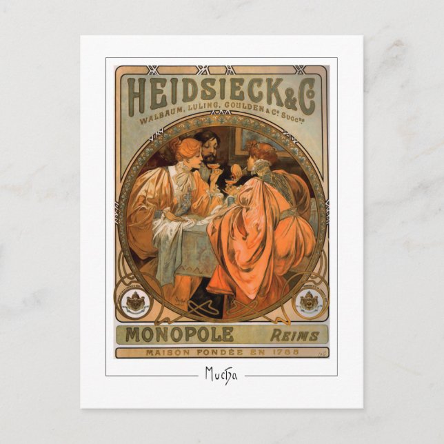 Alphonse Mucha #218 - Postales Bellas Artes (Anverso)