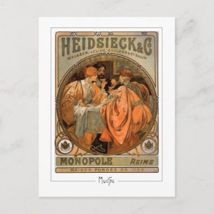 Alphonse Mucha #218 - Tarjeta postal de arte fino