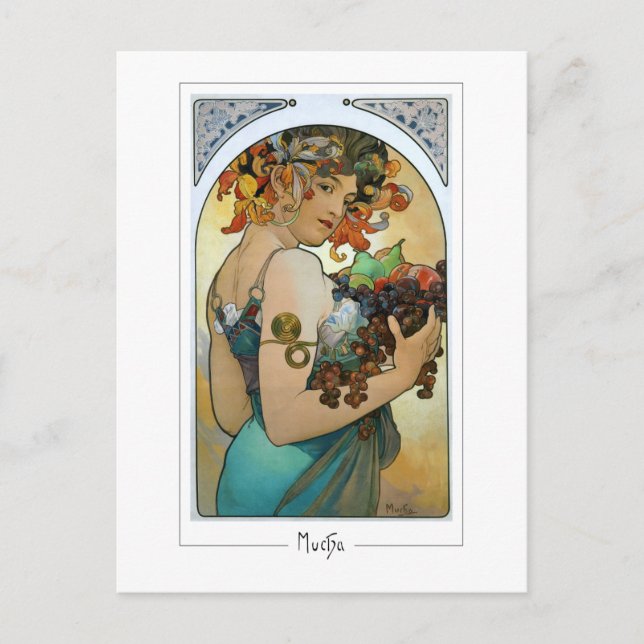 Alphonse Mucha #220 - Tarjeta postal de arte fino (Anverso)