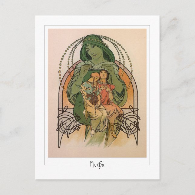 Alphonse Mucha #232 - Tarjeta postal de arte fino (Anverso)