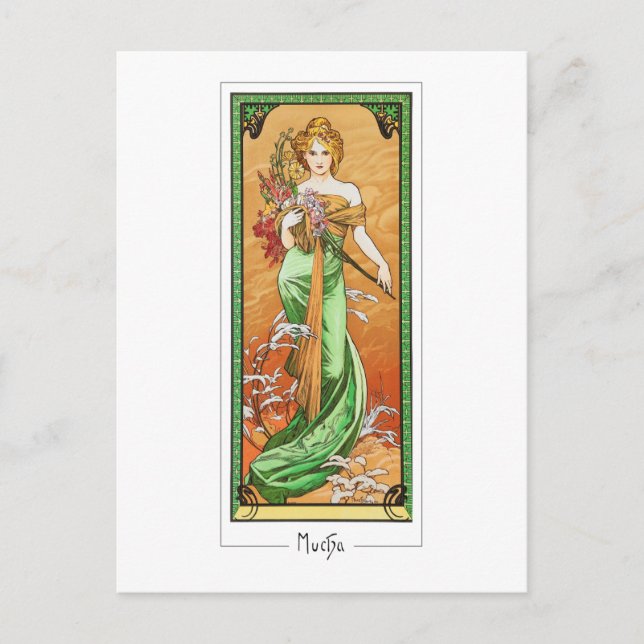 Alphonse Mucha #247 - Tarjeta postal de arte fino (Anverso)