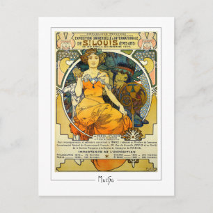 Alphonse Mucha #248 - Tarjeta postal de arte fino