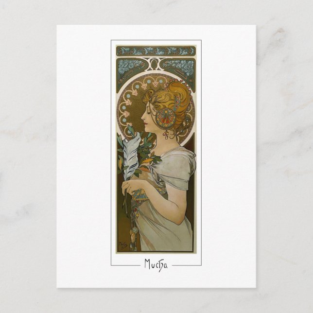 Alphonse Mucha #260 - Tarjeta postal de arte fino (Anverso)