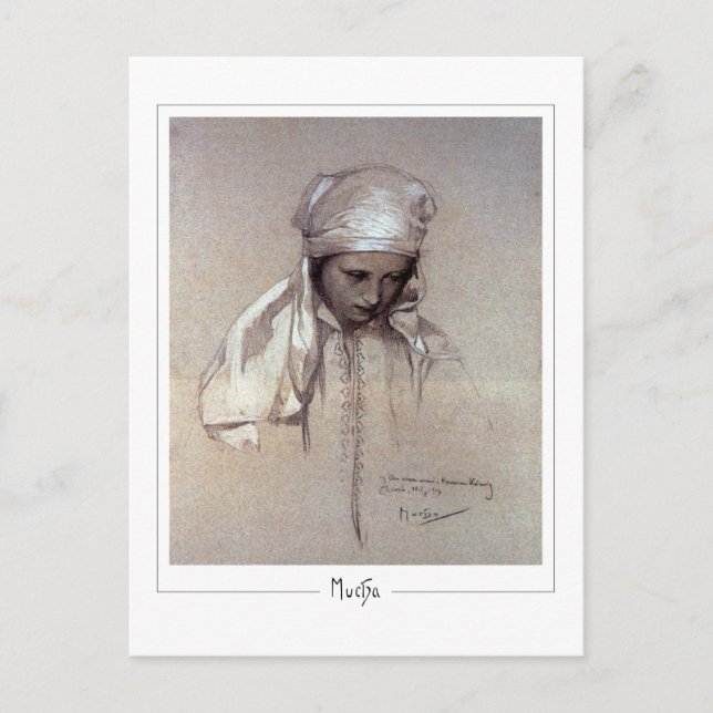 Alphonse Mucha #261 - Tarjeta postal de arte fino (Anverso)