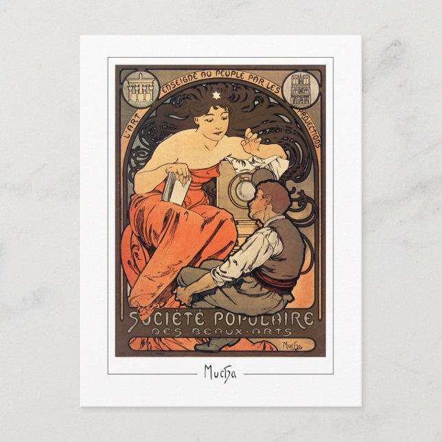 Alphonse Mucha #266 - Tarjeta Postal de Arte Fino (Anverso)