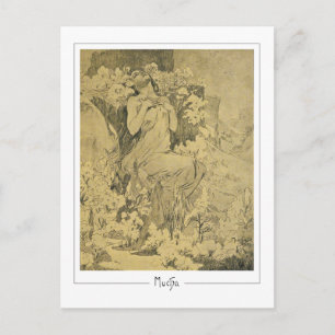 Alphonse Mucha #285 - Tarjeta postal de arte fino
