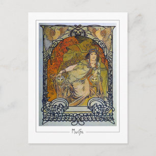 Alphonse Mucha #300 - Tarjeta postal de arte fino