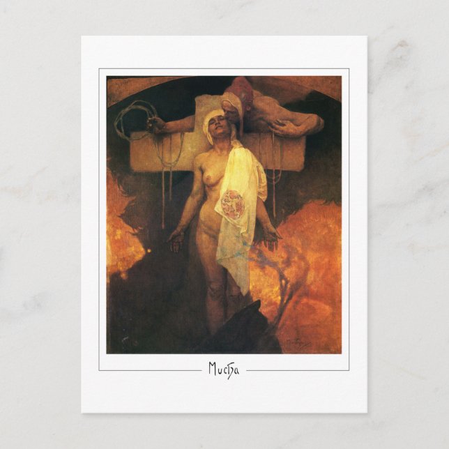 Alphonse Mucha #305 - Postales Bellas Artes (Anverso)