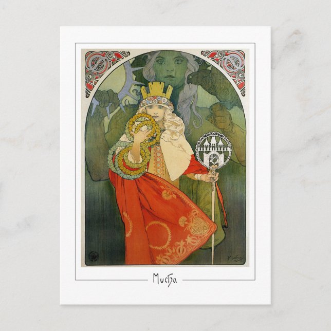 Alphonse Mucha #312 - Tarjeta postal de arte fino (Anverso)