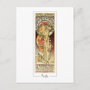 Alphonse Mucha #329 - Tarjeta postal de arte fino