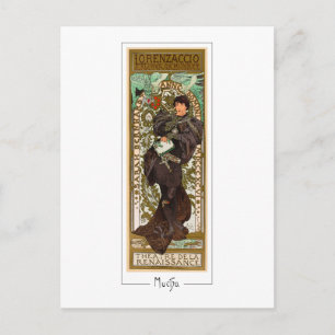 Alphonse Mucha #371 - Tarjeta postal de arte fino