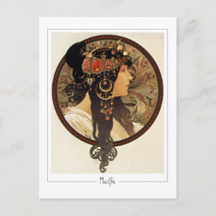 Alphonse Mucha #401 - Tarjeta postal de arte fino