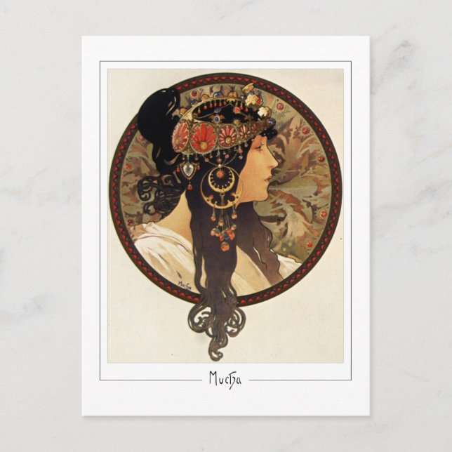 Alphonse Mucha #401 - Tarjeta postal de arte fino (Anverso)