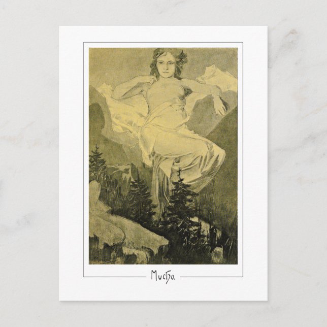 Alphonse Mucha #404 - Tarjeta postal de arte fino (Anverso)